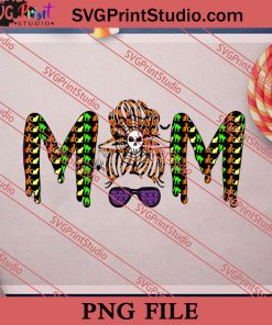 Messy Bun Mom Halloween PNG, Halloween Costume PNG Instant Download