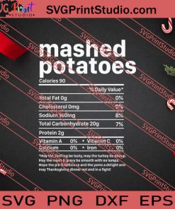 Mashed Potatoes Thanksgiving SVG PNG EPS DXF Silhouette Cut Files