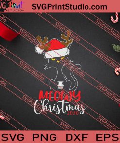Meowy Christmas Toilet Paper SVG PNG EPS DXF Silhouette Cut Files