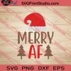 Merry Af Christmas SVG PNG EPS DXF Silhouette Cut Files