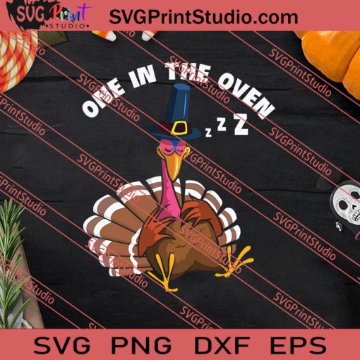 One In The Oven Red Halloween SVG PNG EPS DXF Silhouette Cut Files