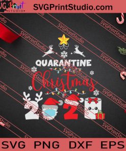 Quarantine Christmas Mask Toilet Paper SVG PNG EPS DXF Silhouette Cut Files