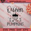 Queen Of The Pumpkins Halloween SVG PNG EPS DXF Silhouette Cut Files
