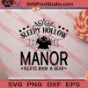 Sleepy Hollow Manor Please Book A Head SVG PNG EPS DXF Silhouette Cut Files