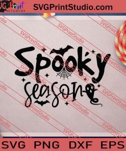 Spooky Season Halloween SVG PNG EPS DXF Silhouette Cut Files