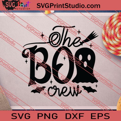 The Boo Crew Halloween SVG PNG EPS DXF Silhouette Cut Files