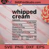Whipped Cream Thanksgiving SVG PNG EPS DXF Silhouette Cut Files