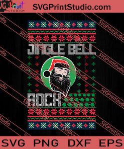 Jingle Bell Rock Christmas SVG PNG EPS DXF Silhouette Cut Files