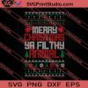 Merry Christmas Ya Filthy Animal SVG PNG EPS DXF Silhouette Cut Files