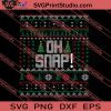Oh Snap Merry Christmas SVG PNG EPS DXF Silhouette Cut Files