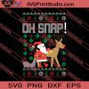 Oh Snap Merry Christmas SVG PNG EPS DXF Silhouette Cut Files