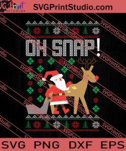 Oh Snap Merry Christmas SVG PNG EPS DXF Silhouette Cut Files