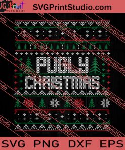 Pugly Christmas SVG PNG EPS DXF Silhouette Cut Files