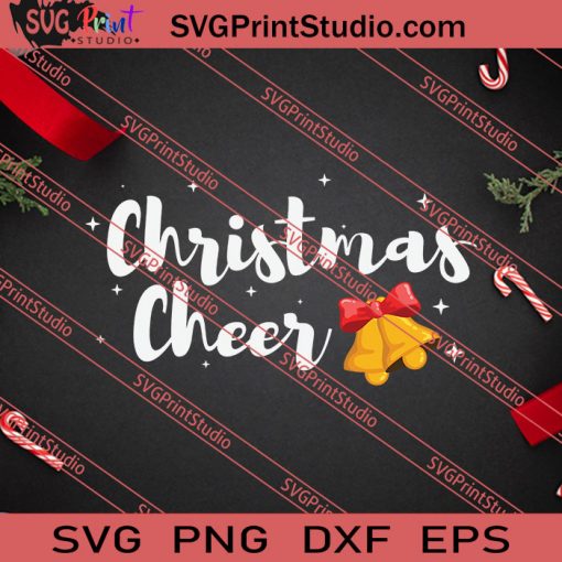 Christmas Cheer Funny X'mas Bells SVG PNG EPS DXF Silhouette Cut Files