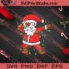 Dabbing Santa Christmas Tree Light SVG PNG EPS DXF Silhouette Cut Files