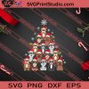 Dog Christmas Tree SVG PNG EPS DXF Silhouette Cut Files