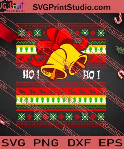 Ho Ho Ugly Christmas Pattern SVG PNG EPS DXF Silhouette Cut Files