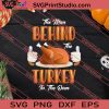 Man Behind Turkey Thanksgiving SVG PNG EPS DXF Silhouette Cut Files