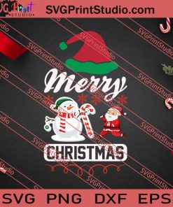 Merry Christmas SVG PNG EPS DXF Silhouette Cut Files