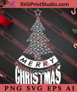 Funny Merry Christmas SVG PNG EPS DXF Silhouette Cut Files