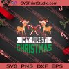 My First Christmas SVG PNG EPS DXF Silhouette Cut Files