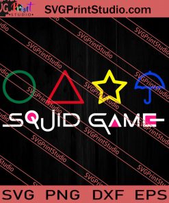 Squid Game Logo SVG PNG EPS DXF Silhouette Cut Files