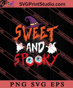 Sweet And Spooky Halloween SVG PNG EPS DXF Silhouette Cut Files