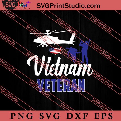 Vietnam Veteran SVG PNG EPS DXF Silhouette Cut Files