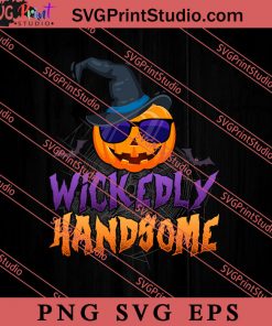 Wickedly Handsome Halloween SVG PNG EPS DXF Silhouette Cut Files