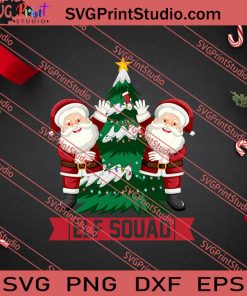 Elf Squad Christmas SVG PNG EPS DXF Silhouette Cut Files