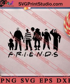Friends Halloween SVG PNG EPS DXF Silhouette Cut Files