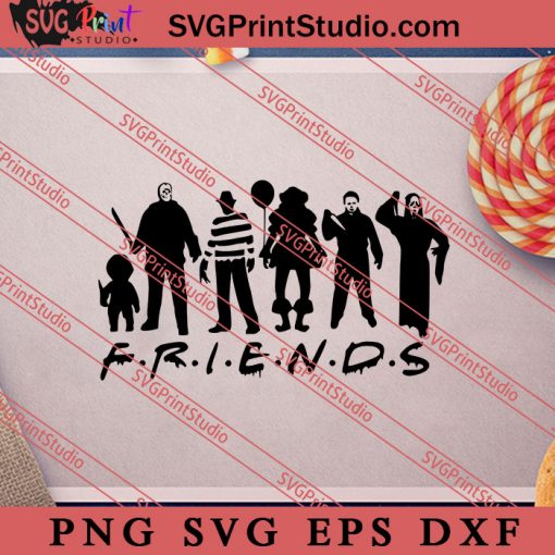 Friends Halloween SVG PNG EPS DXF Silhouette Cut Files