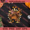 Turkey Dancing Dabbing Style Thanksgiving SVG PNG EPS DXF Silhouette Cut Files