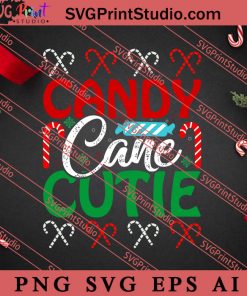 Candy Cane Cutie Christmas SVG, Merry X'mas SVG, Christmas Gift SVG PNG EPS DXF Silhouette Cut Files