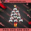 Christmas Tree Lights Game Controller SVG, Merry X'mas SVG, Christmas Gift SVG PNG EPS DXF Silhouette Cut Files