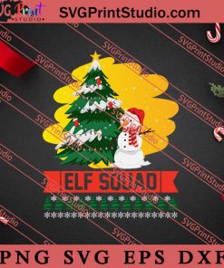 Elf Squad Christmas SVG, Merry X'mas SVG, Christmas Gift SVG PNG EPS DXF Silhouette Cut Files