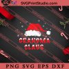Grandma Claus Santa Hat Christmas SVG, Merry X'mas SVG, Christmas Gift SVG PNG EPS DXF Silhouette Cut Files