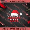 Grandpa Claus Santa Hat Christmas SVG, Merry X'mas SVG, Christmas Gift SVG PNG EPS DXF Silhouette Cut Files