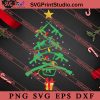 Handgun Christmas Tree Lights SVG, Merry X'mas SVG, Christmas Gift SVG PNG EPS DXF Silhouette Cut Files