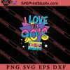 I Love The 90s Retro Vintage SVG, Retro SVG, Vintage 90's Design, 1990s 1980s Nostalgia SVG PNG EPS DXF Silhouette Cut Files