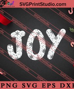 Joy Snowflower Merry Christmas SVG, Merry X'mas SVG, Christmas Gift SVG PNG EPS DXF Silhouette Cut Files