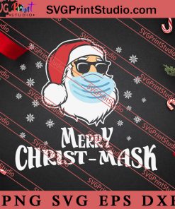 Merry Christmask Merry X'mas SVG, Merry X'mas SVG, Christmas Gift SVG PNG EPS DXF Silhouette Cut Files