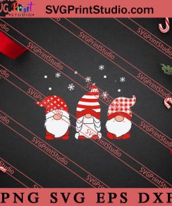 X'mas Gnomes Christmas SVG, Merry X'mas SVG, Christmas Gift SVG PNG EPS DXF Silhouette Cut Files