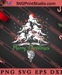 Horse Christmas Tree For Horse Lovers Xmas SVG, Merry X'mas SVG, Christmas Gift SVG PNG EPS DXF Silhouette Cut Files