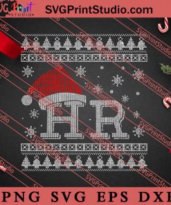 Hr Holiday Clothes SVG, Merry X'mas SVG, Christmas Gift SVG PNG EPS DXF Silhouette Cut Files