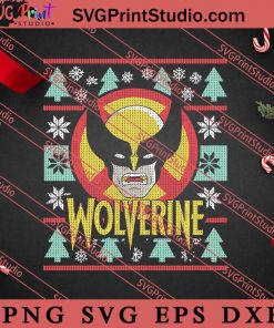 Marvel X-Men Wolverine SVG, Merry X'mas SVG, Christmas Gift SVG PNG EPS DXF Silhouette Cut Files