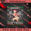 Merry Liftmas Ugly Christmas Sweater SVG, Merry X'mas SVG, Christmas Gift SVG PNG EPS DXF Silhouette Cut Files
