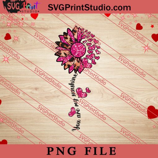 You Are My Sunshine Sunflower Valentine PNG, Happy Valentine's Day PNG, Gnome Gift PNG