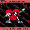 Funny Boys Dabbing Heart Girls Kids SVG, Happy Valentine's Day SVG, Valentine Gift SVG PNG EPS DXF Silhouette Cut Files