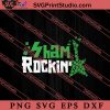 Shamrockin Electric Guitar Patricks Day SVG, Irish Day SVG, Shamrock Irish SVG, Patrick Day SVG PNG EPS DXF Silhouette Cut Files